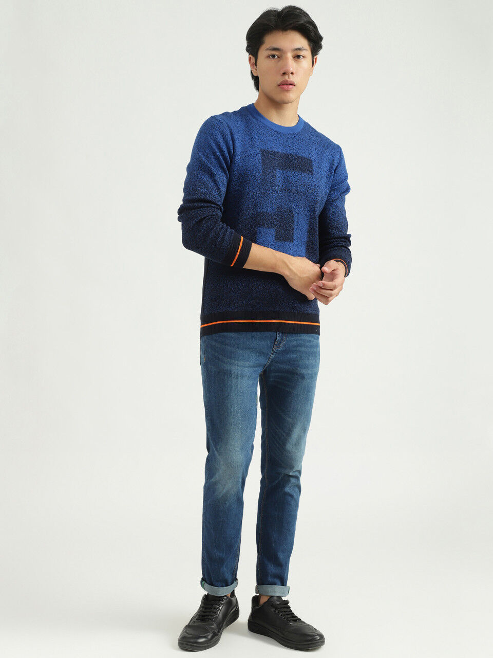United Colors of Benetton Men Textured Sweater