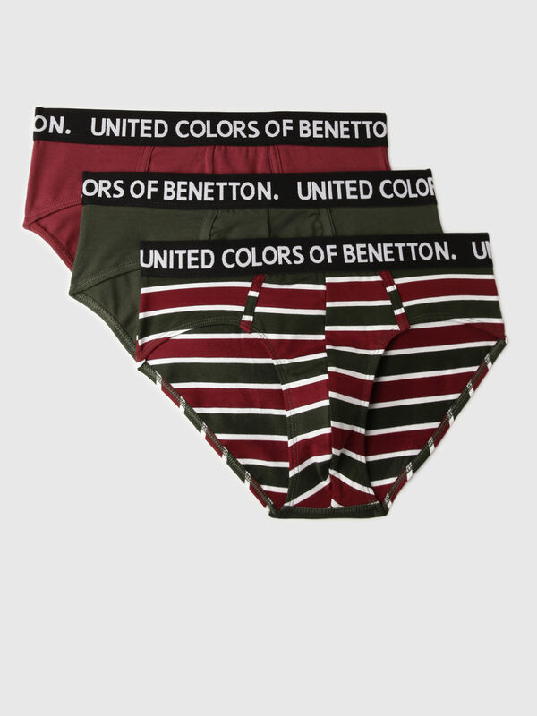 Buy United Colors Of Benetton Striped Low Rise Briefs Multi-color (Pack of  2) Online