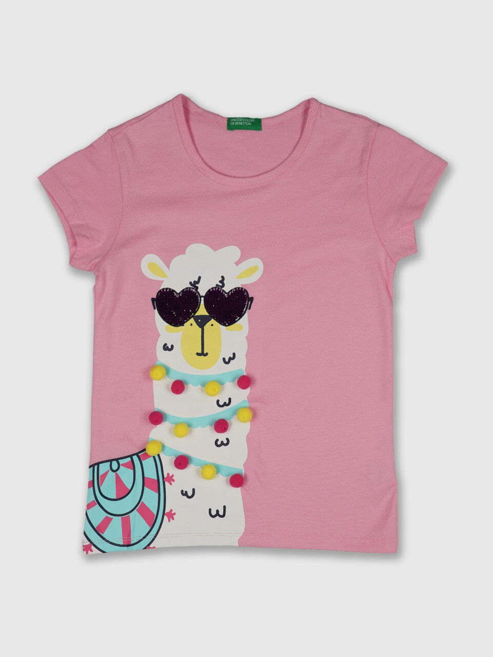 Llama with Sequin Glasses Tee