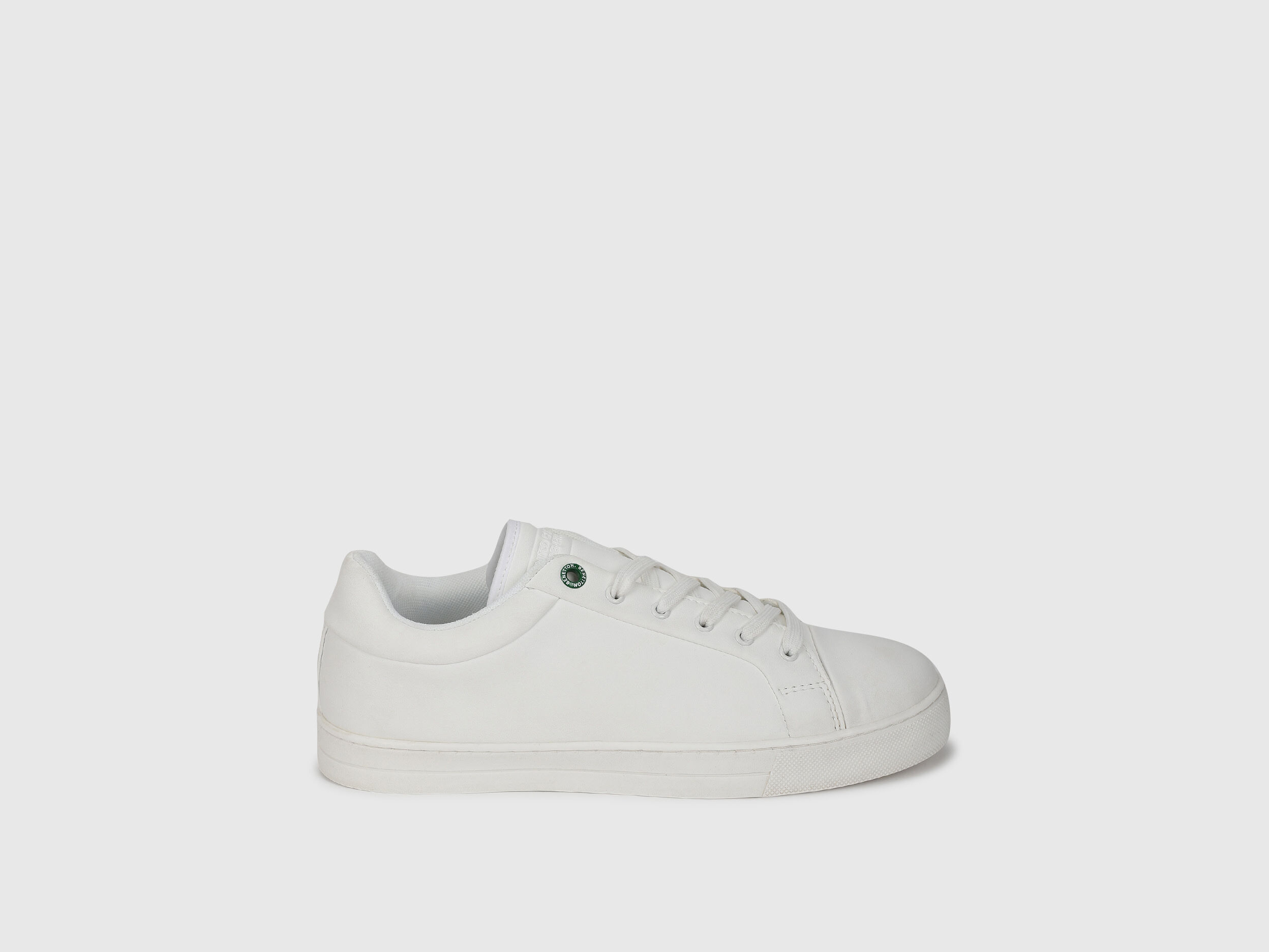 PU Solid Sneakers - White | Benetton