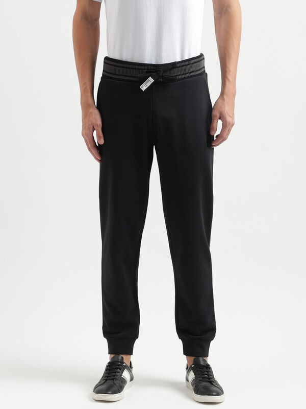 Solid Pattern Regular Fit Trousers