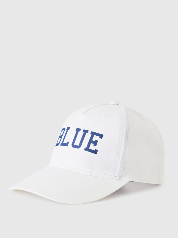 Sun Protection Cap in Pure Cotton with Water-Based Print