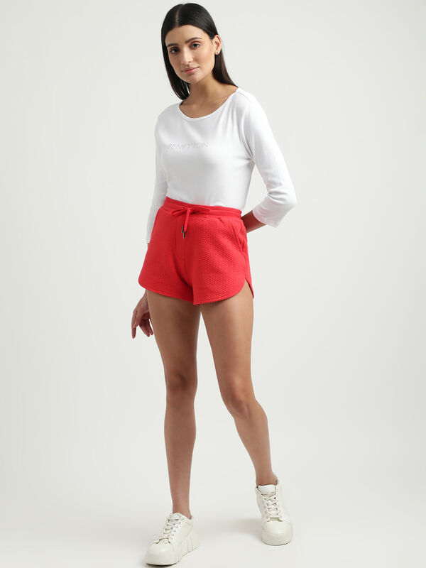 Women Herringbone Regular Fit Shorts