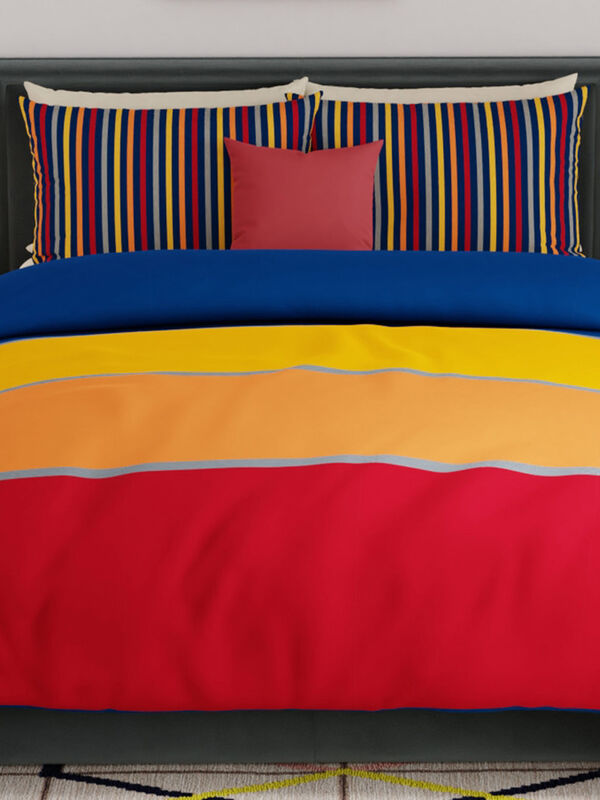 Rainbow 100% cotton Super King Bedsheet