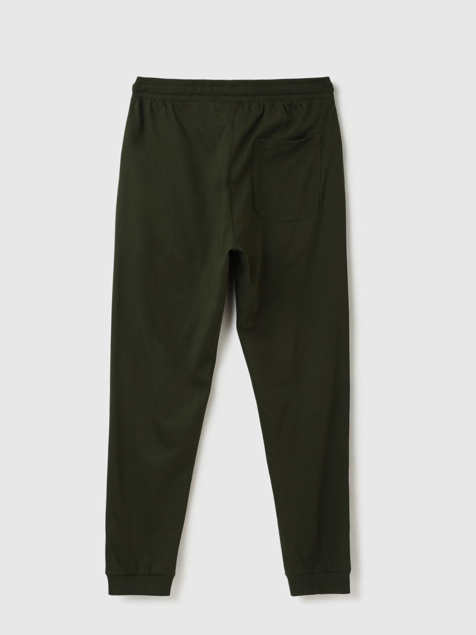 Men Solid Regular Fit Joggers - Dark Green | Benetton