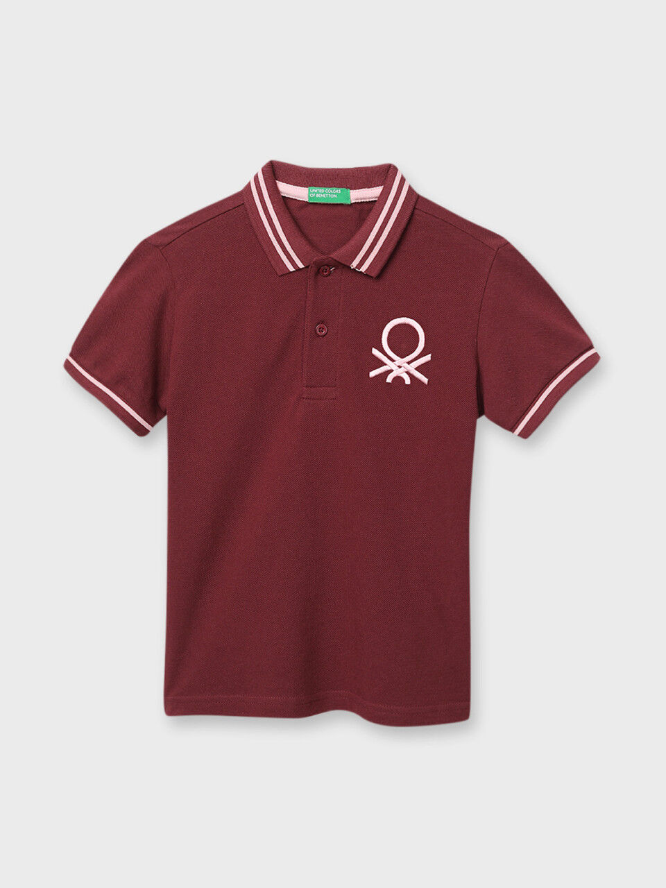 Solid Pique Polo Shirt with Tipping