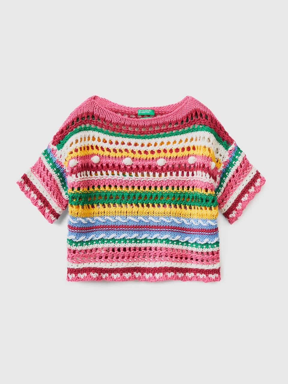 COAECJ Women's Knitted Tops Chevron Pattern Crop Knit Top Knitted Tops  (Color : Multicolor, Size : Small) : : Clothing, Shoes &  Accessories