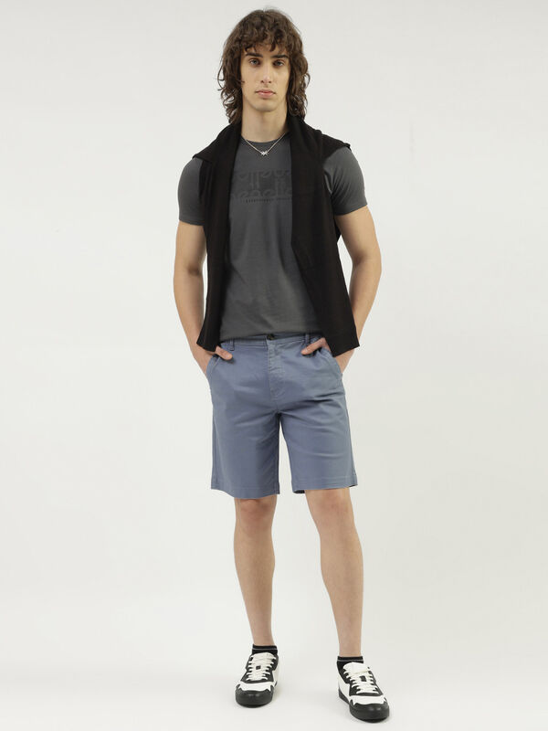 Solid Slim Fit Shorts