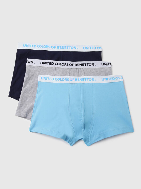 Pack of 3 Solid Colour Low Rise Boxer Briefs