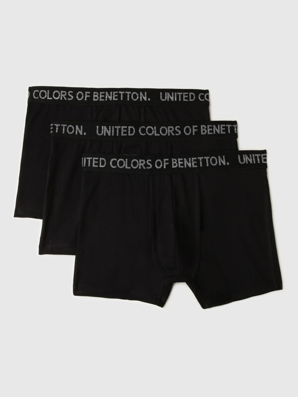 Pack of 3 Solid Colour Low Rise Boxer Briefs