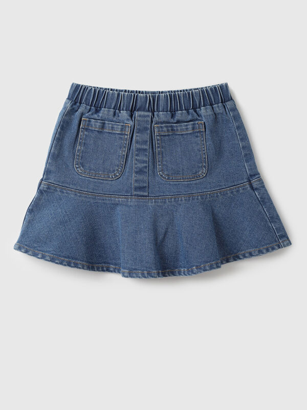 Girls Solid Regular Fit Skirt