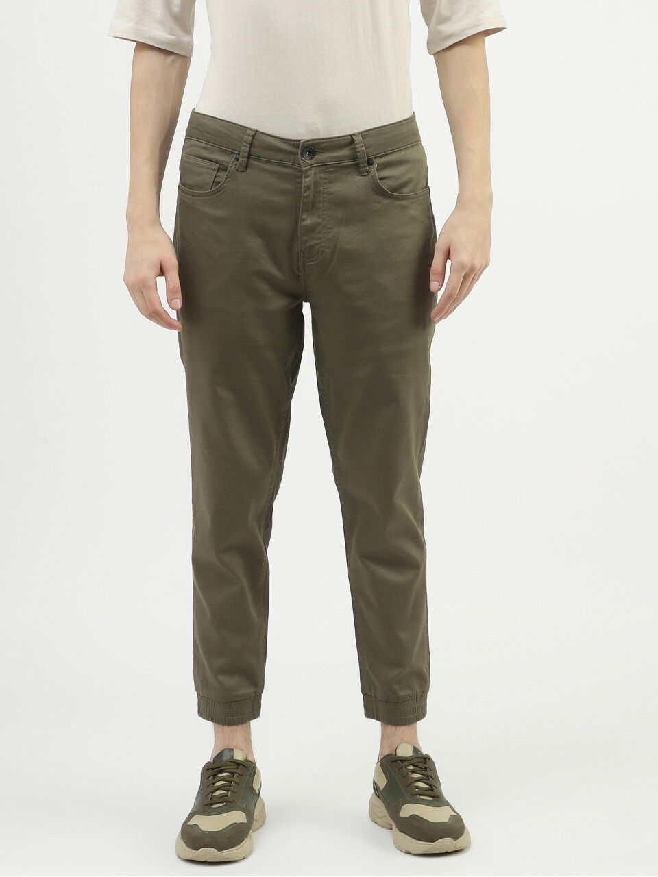 Buy United Colors of Benetton Tan Flat Front Trousers from top Brands at  Best Prices Online in India  Tata CLiQ