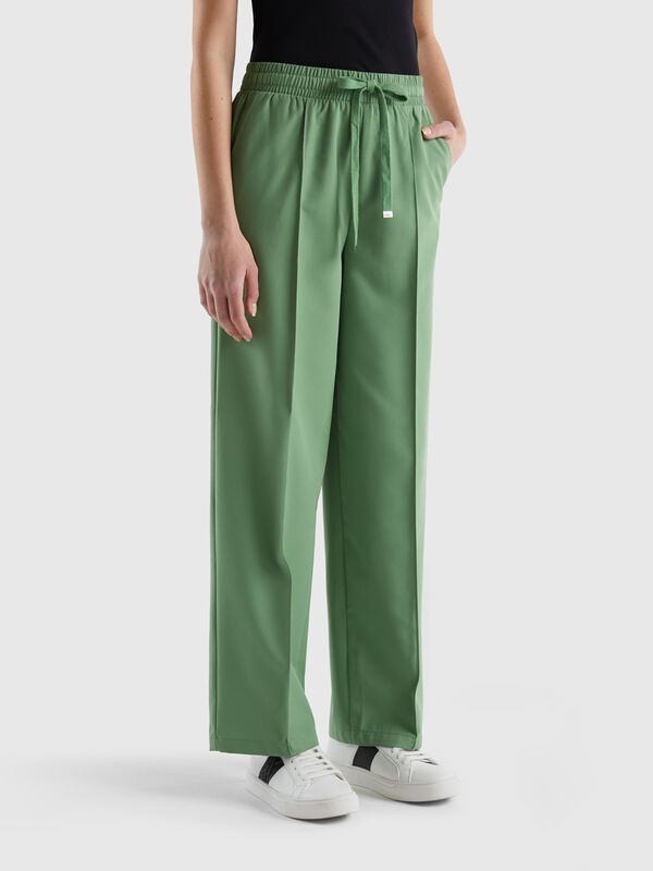 FLOWY TROUSERS WITH DRAWSTRING