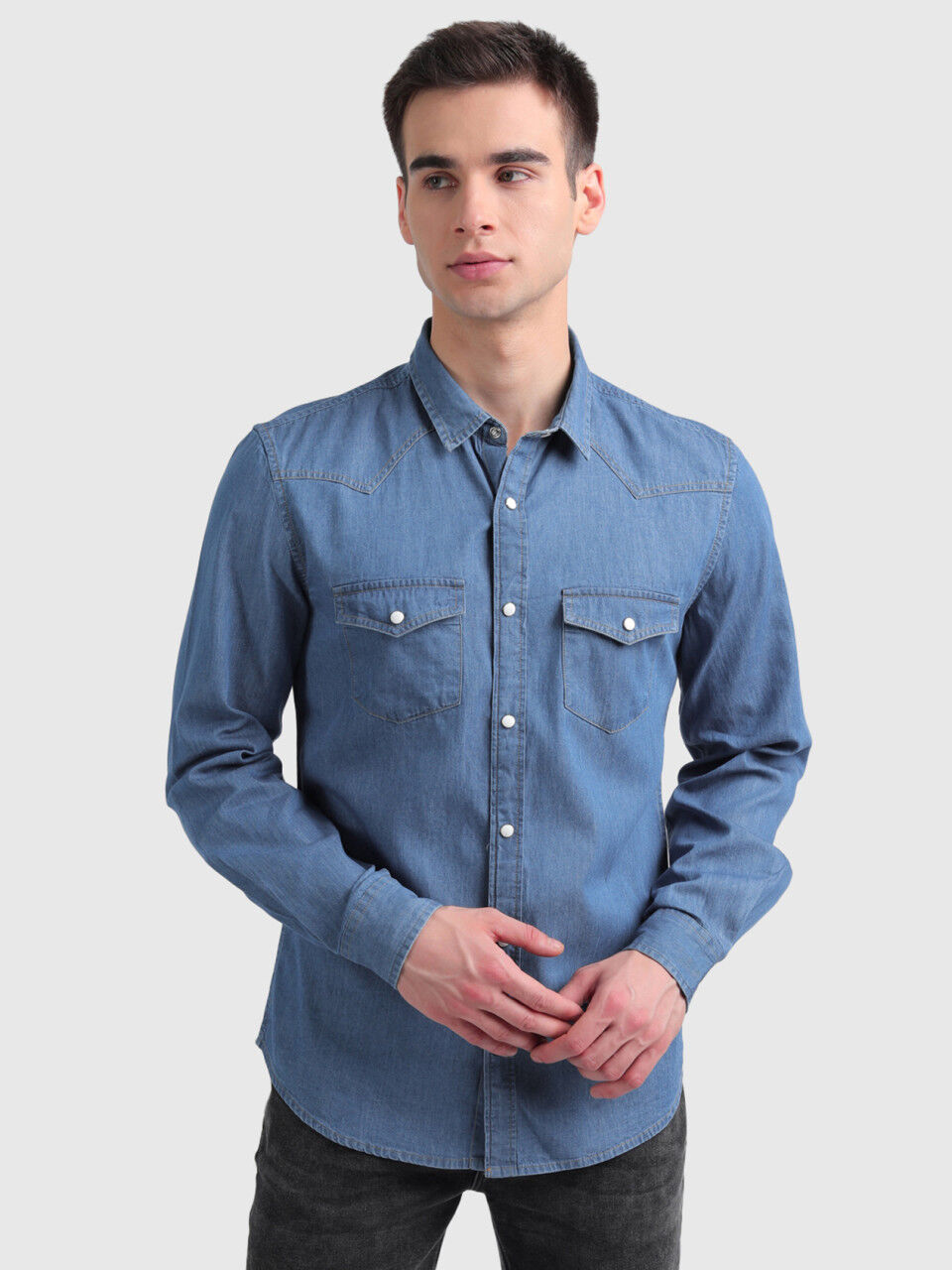 Buy Blue Shirts for Men by Owen Hart Online | Ajio.com