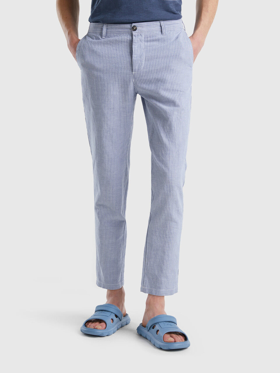 Buy United Colors of Benetton Solid Regular Fit Trousers Online