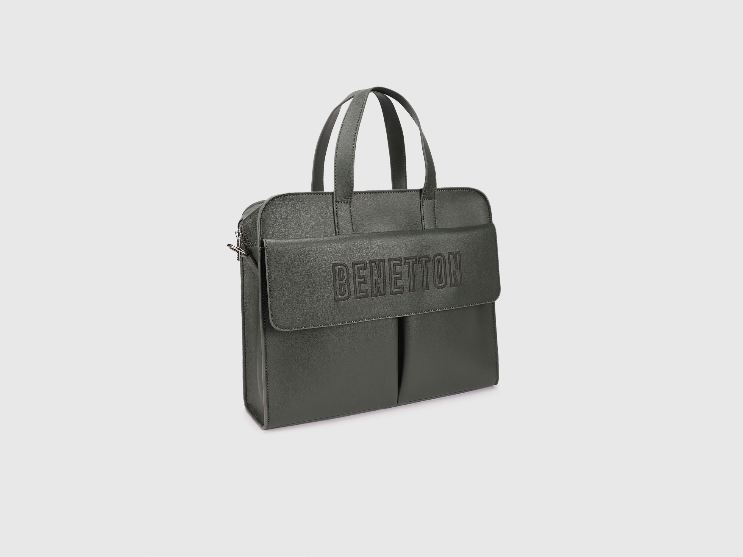 UCB Grey Blue Combination Laptop Bag | United Colors of Benetton Laptop Bags