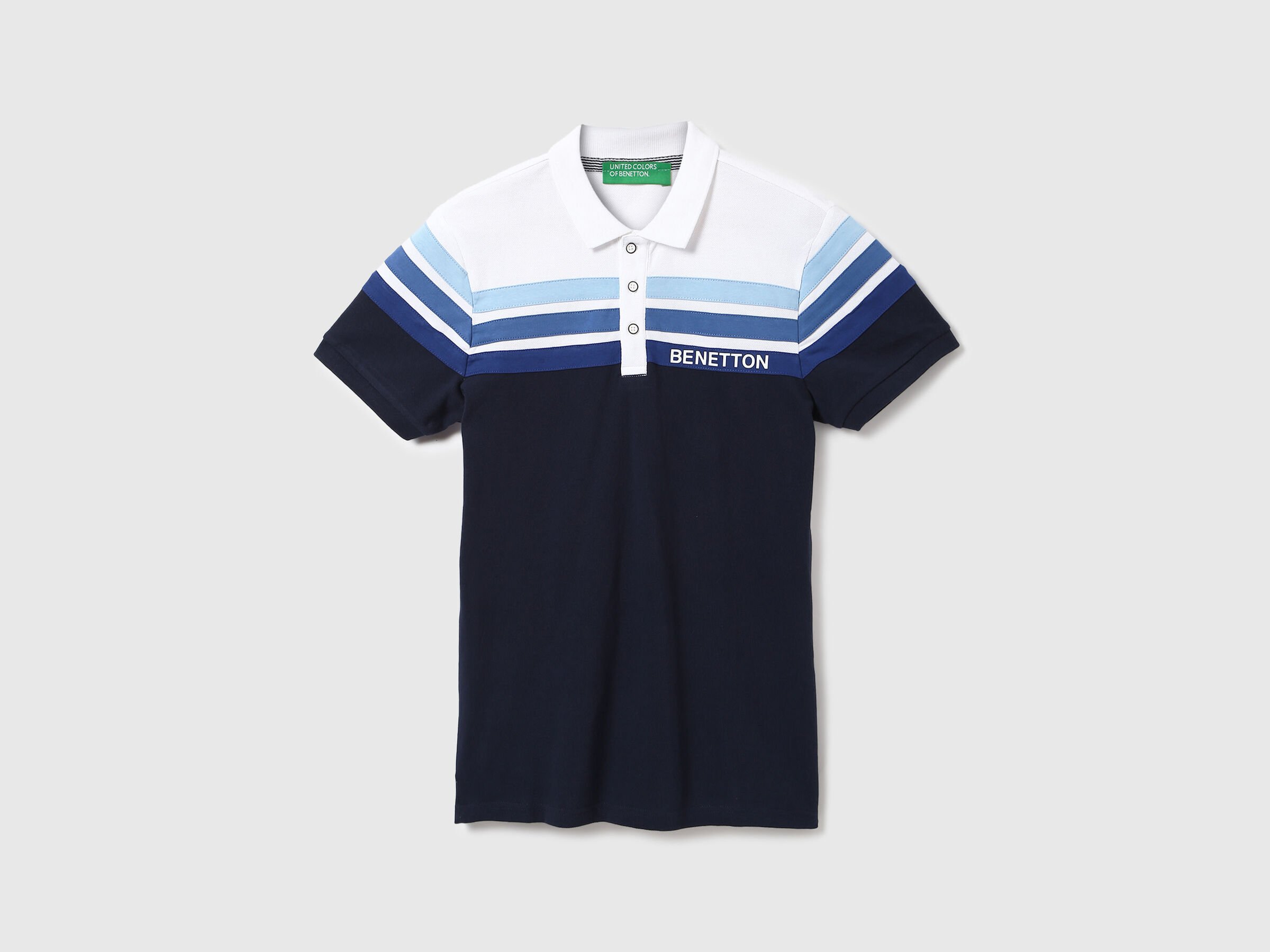 United Colors Of Benetton Men Stripe Polo Neck Polo T-Shirt - Multi ...