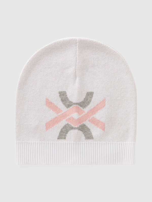 Ribbed Cotton Cap with Logo