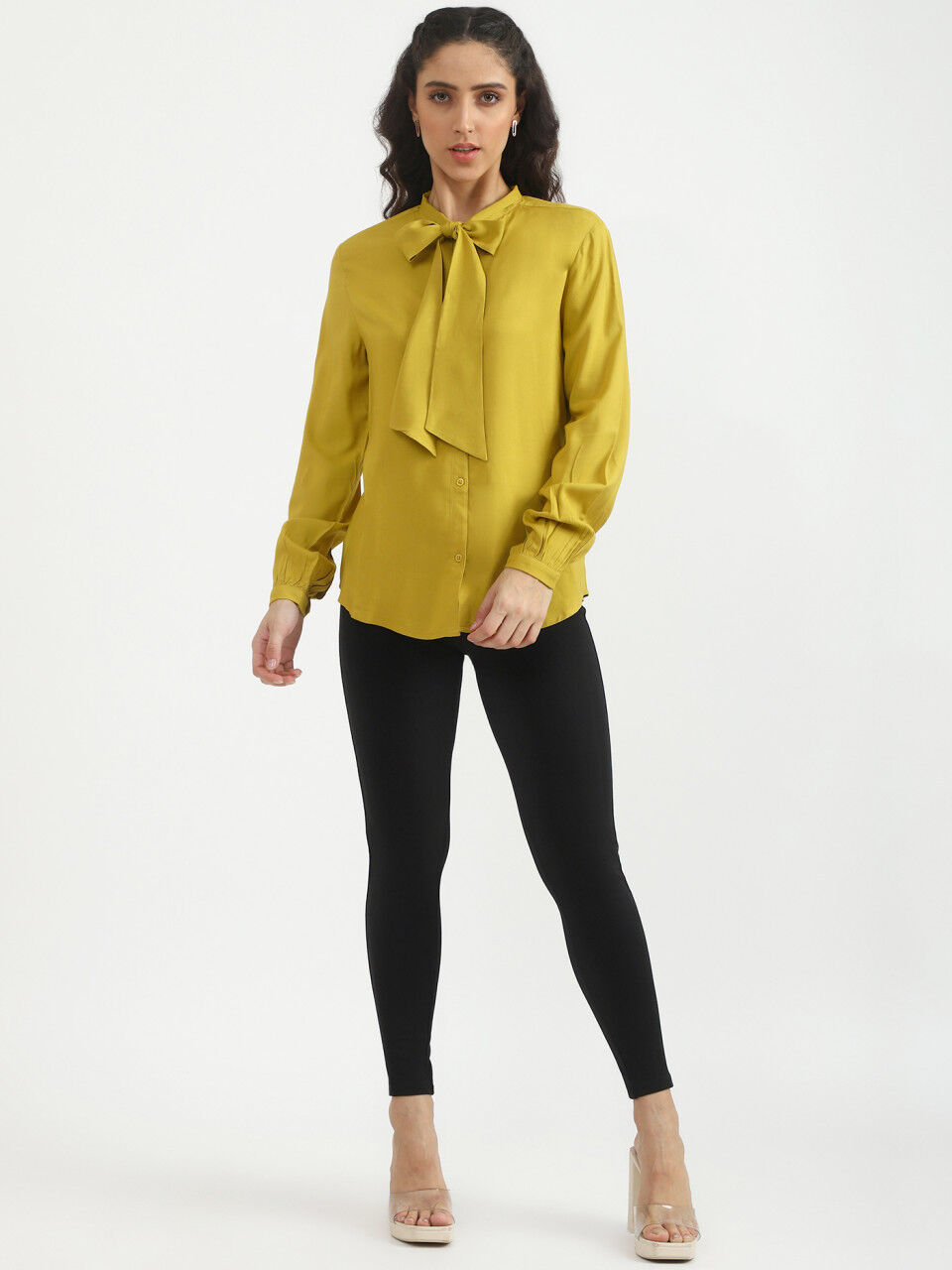 United Colors of Benetton Ladies Long Sleeve Solid Top