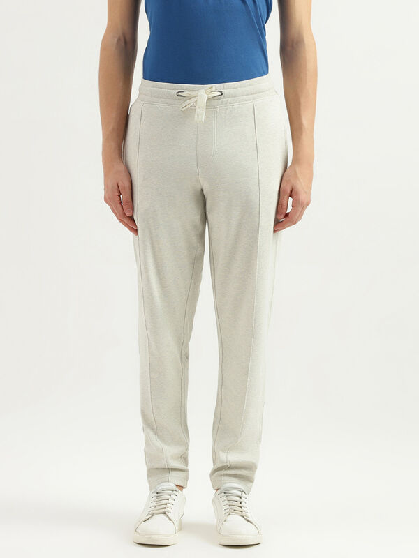 Solid Mid Rise Regular Fit Track Pants