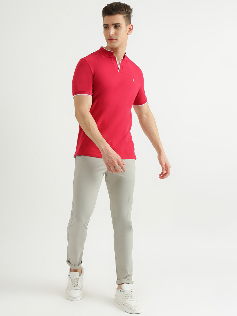 United Colors Of Benetton Mens Slim Fit Solid Trousers