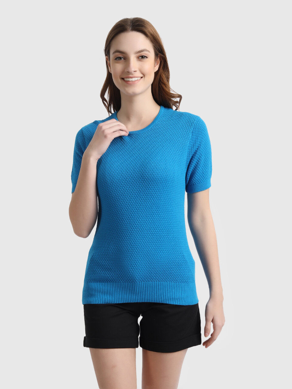Textured Tricot Top
