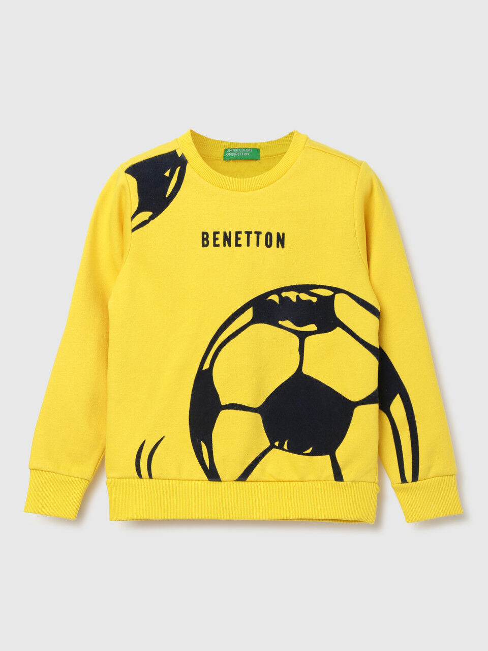 United Colors of Benetton Boys Printed Round Neck Sweatshirt