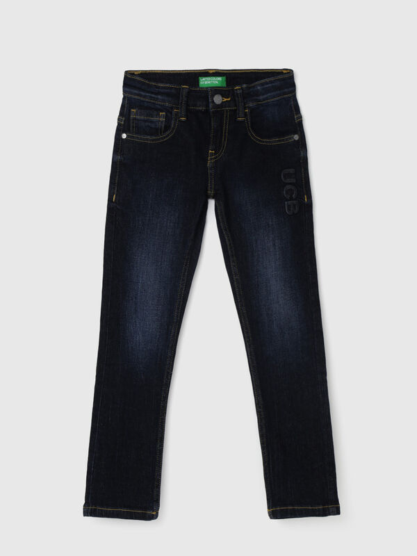 Boy's Solid Slim Fit Jeans