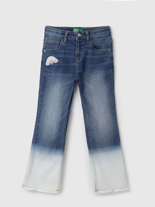 Ombre Bootcut Jeans