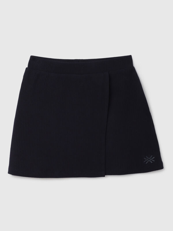 Textured Pattern Regular Fit Skirt