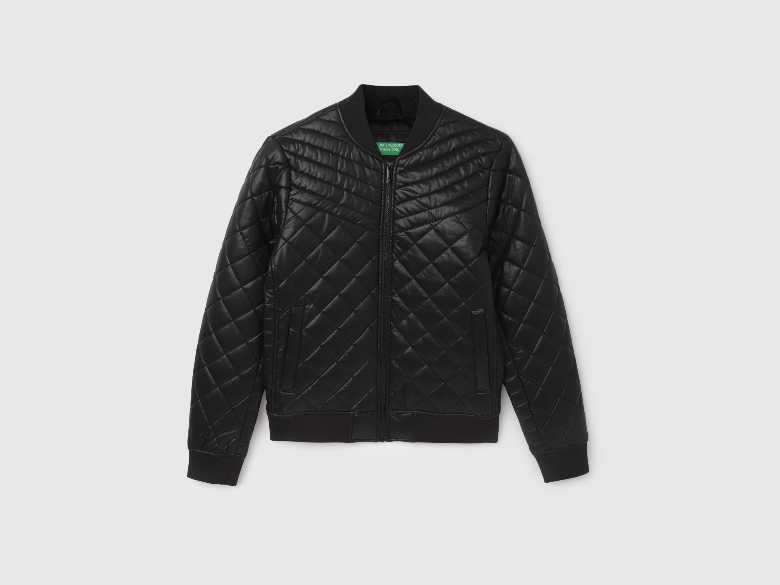 Women's Vintage United Colors of Benetton Black Leather Jacket Sz. S | eBay