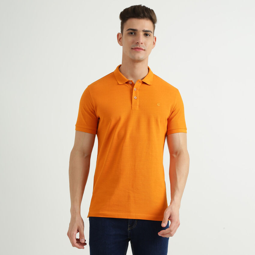 United Colors Of Benetton Mens Short Sleeve Solid Polo T-Shirt