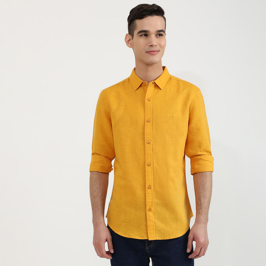 United Colors Of Benetton Mens Slim Fit Solid Shirt