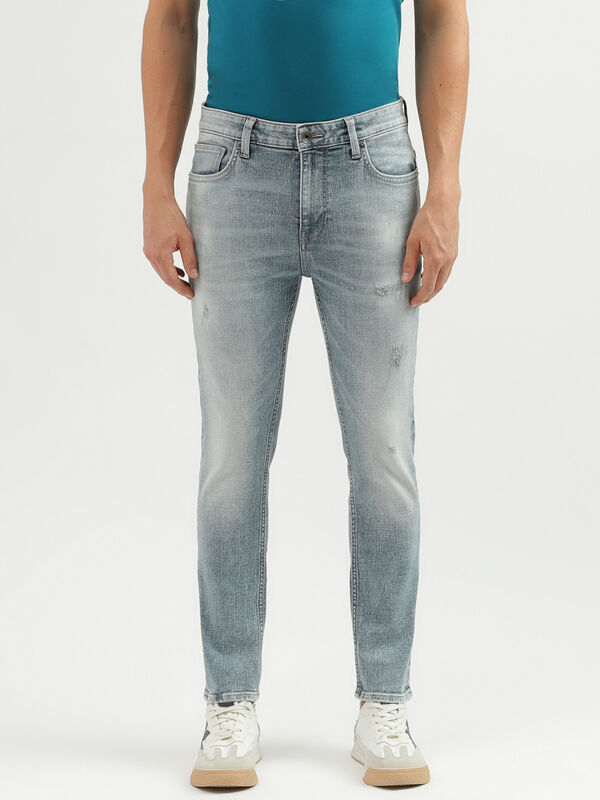 Men's Solid Low Crotch Jeans