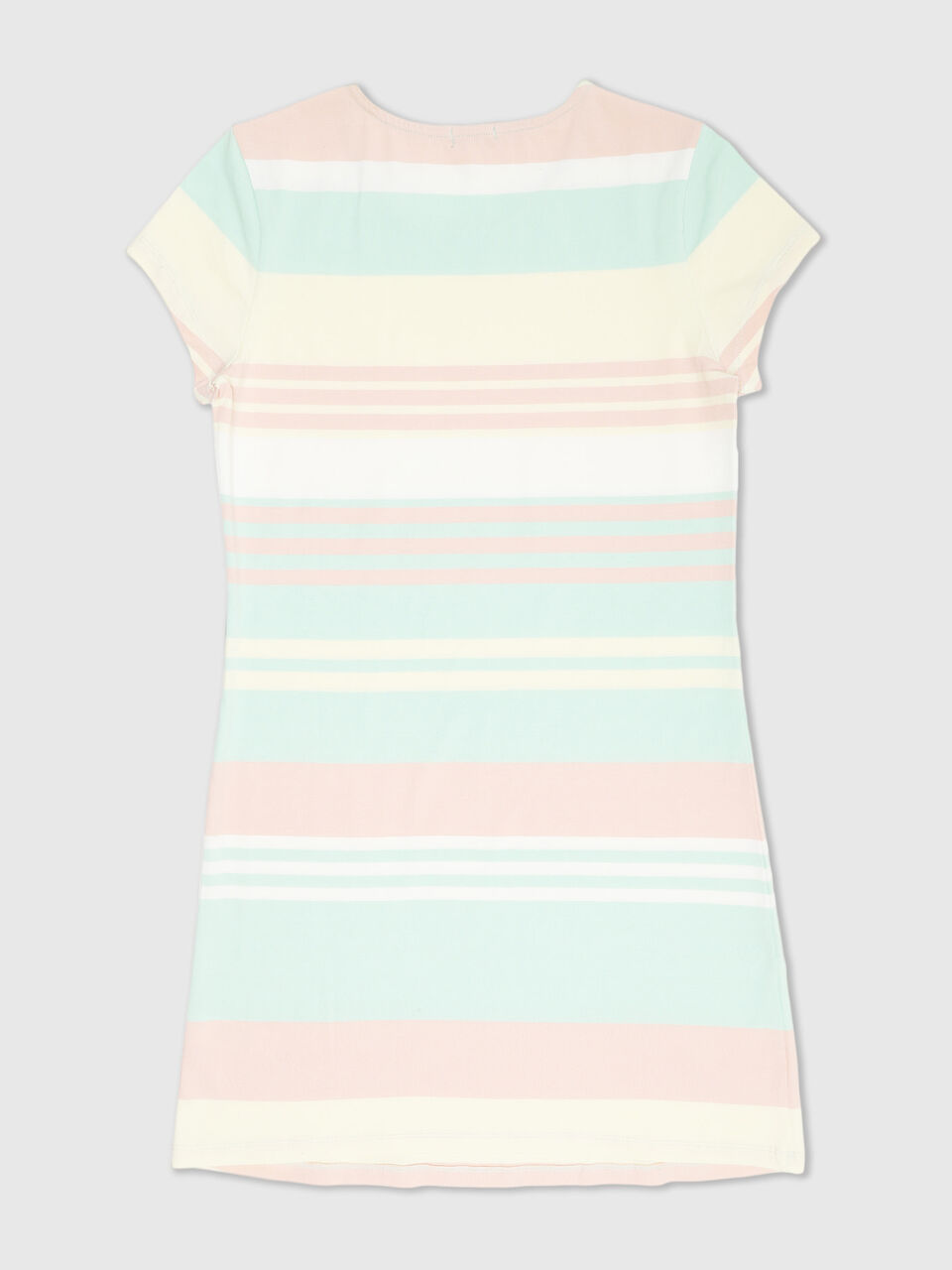 Stripe Rib Polo T Shirt Dress