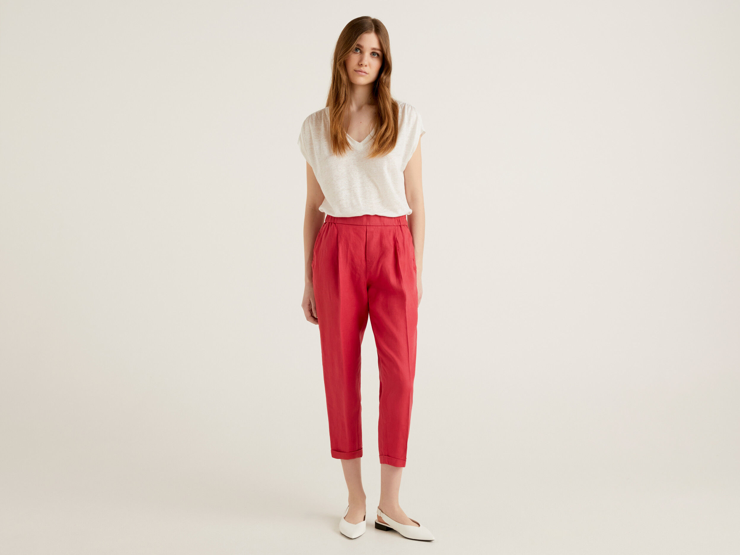 Buy Red Trousers & Pants for Women by W Online | Ajio.com
