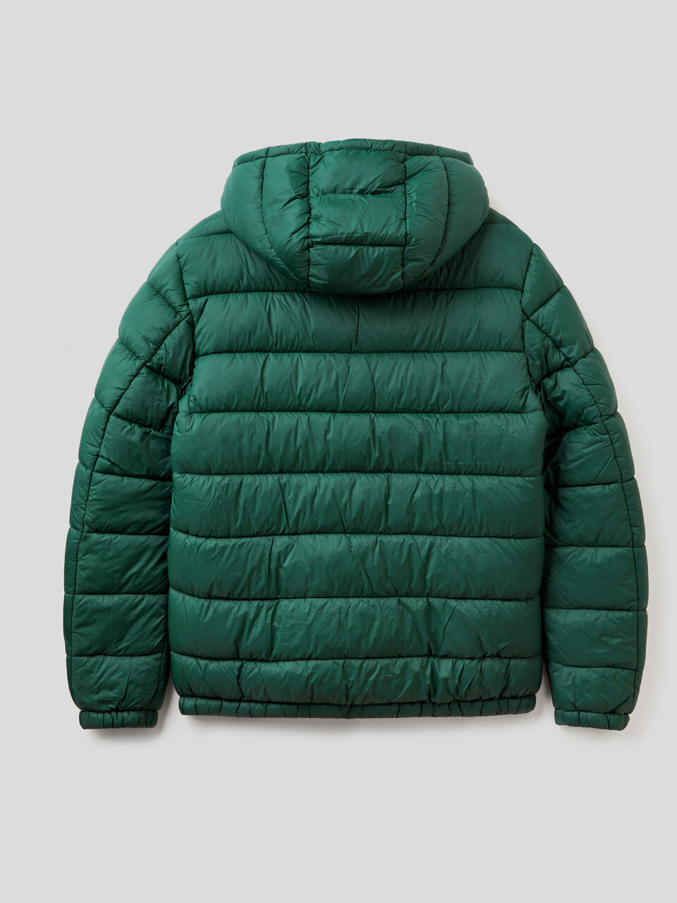 Padded jacket in 3D wadding - Dark Green | Benetton
