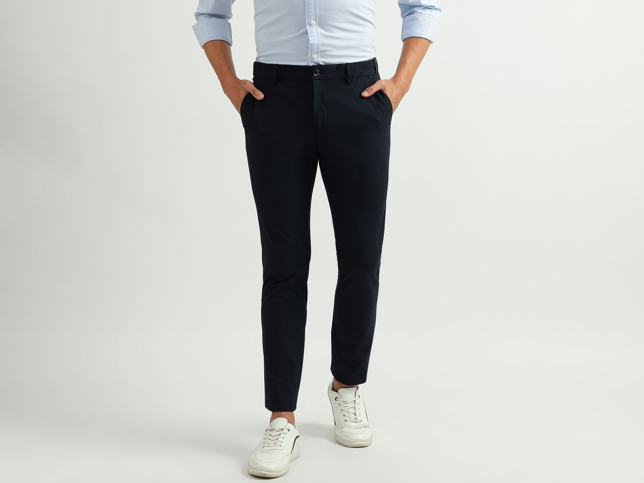 Buy Black Trousers & Pants for Men by MCHENRY Online | Ajio.com