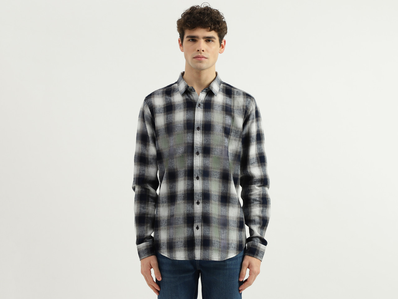 Men's Denim Black Solid Casual Shirt – Urbano Fashion