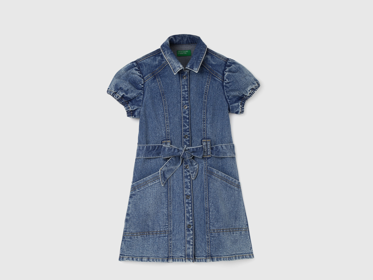 Buy 612 League Girls Blue Solid Denim Shirt Dress - Dresses for Girls  8494181 | Myntra